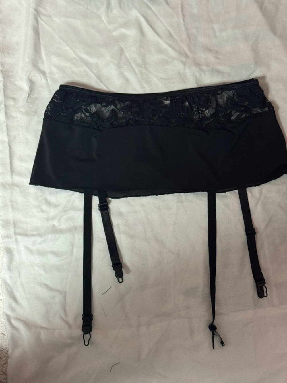 3/$25–Dreamgirl Black Lace Garter Belt